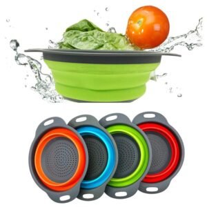 Round Sil Strainer – Foldable Multi-Use Kitchen Strainer for Cooking