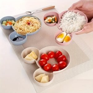 Mickey Mouse Shape Plates for Kids, BPA Free, & Unbreakable Children’s Food Plate