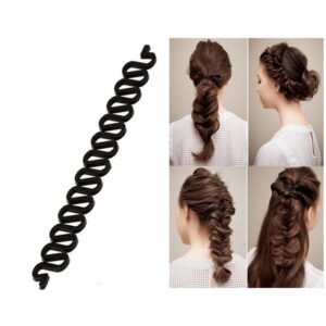 Fishbone Bun Maker Hair Tool for Women for Easy Hairstyling at Home & Parlours
