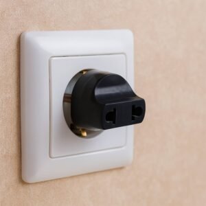 2 Pin 4 Amp Plug Converter, Plug Adapter With Color Box (1 Pc )