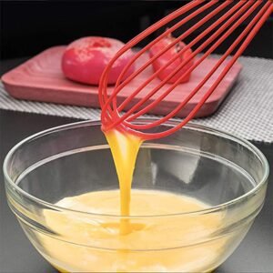 Manual Whisk Mixer – Silicone Cream Whisk, Rotary Egg Beater for Kitchen Baking