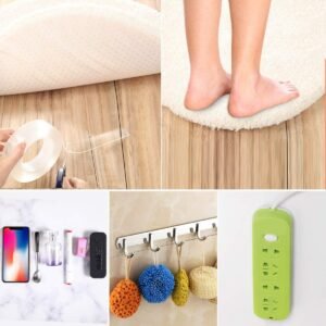 Double Sided Nano Adhesive Tape, 3 meter Washable Traceless Nano Gel Tape