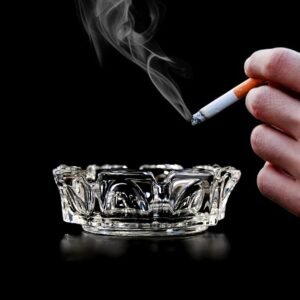 Sanford Round Cigar & Cigarette Ashtray for Home/Office Decor