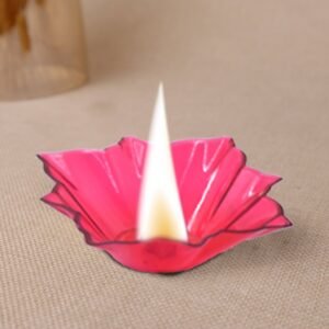 Plastic Candle Cup with Multi Shape Diwali Diya Cup, Diwali (Multicolor) (12 Pcs Set)