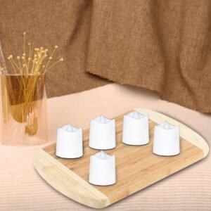 Festival Decorative - LED Tealight Candles, Diwali (White, 24 Pcs)