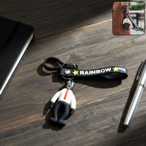 Stylish Cartoon Man Figure Keychain (1 Pc)
