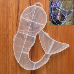 Mermaid Shape Plastic Storage Organizer Box (1 Pc)