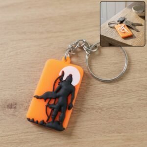 Religious Lord Ram Design Keychain with Premium Textured Finish (1 Pc)
