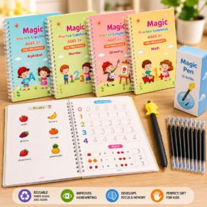 4 Pc Magic Copybook  used by kids, children’s and even adults also to write