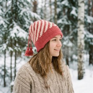 Cute Winter Woolen Knitted Caps for Men & Women (1 Pc, Mix Design)