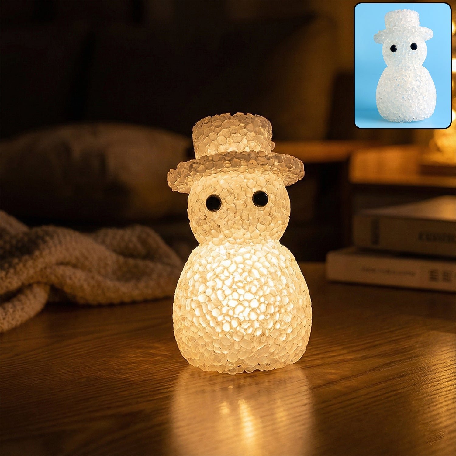 Snowman-Shaped Decorative LED Night Lamp (1 Pc)
