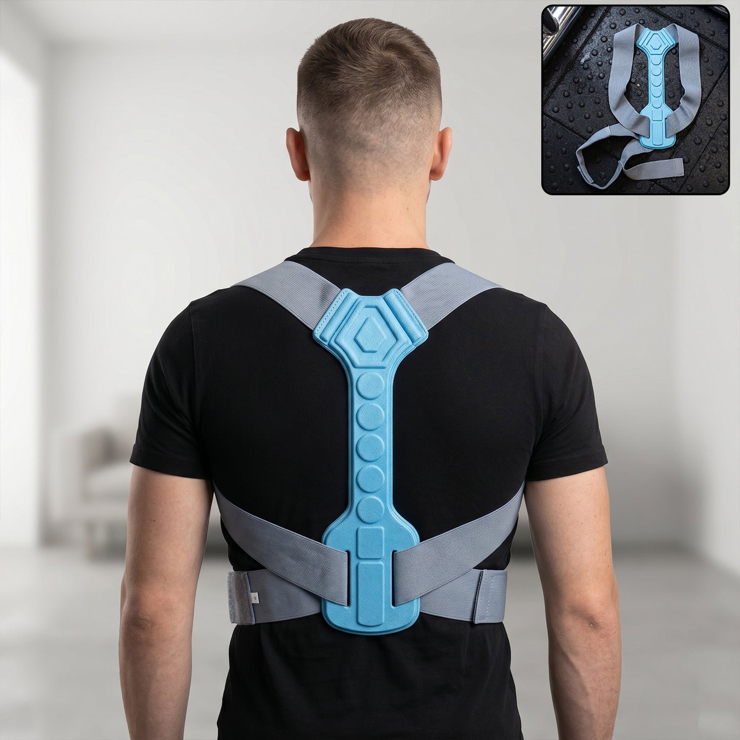 Ergonomic Adjustable Back Posture Corrector Support Belt (1 Pc, Small)