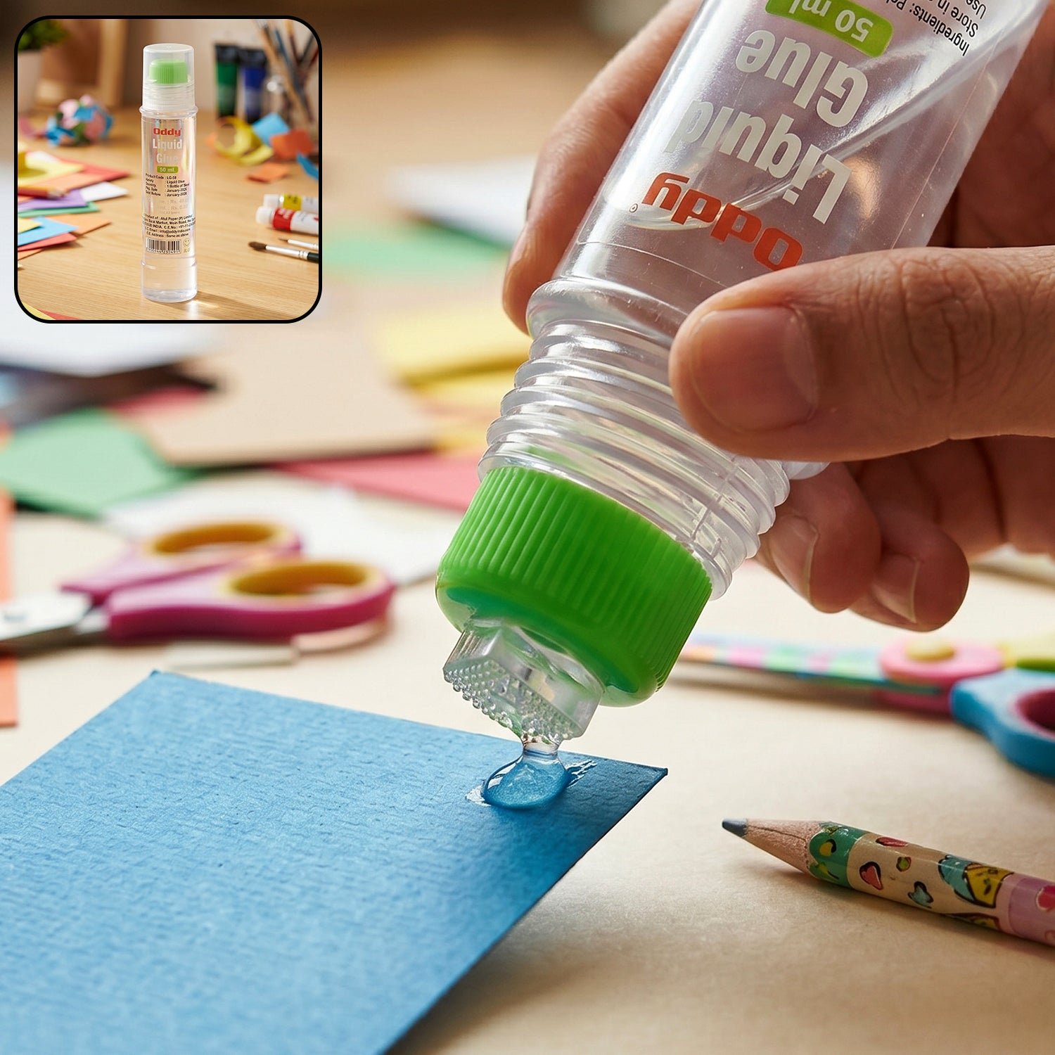 Oddy Liquid Glue Pen for School Office (1 Pc, 50 ML)